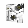 Begin Home Decor 12 x 12 in. Black & White Flowers-Print on Canvas 2080-1212-FL120